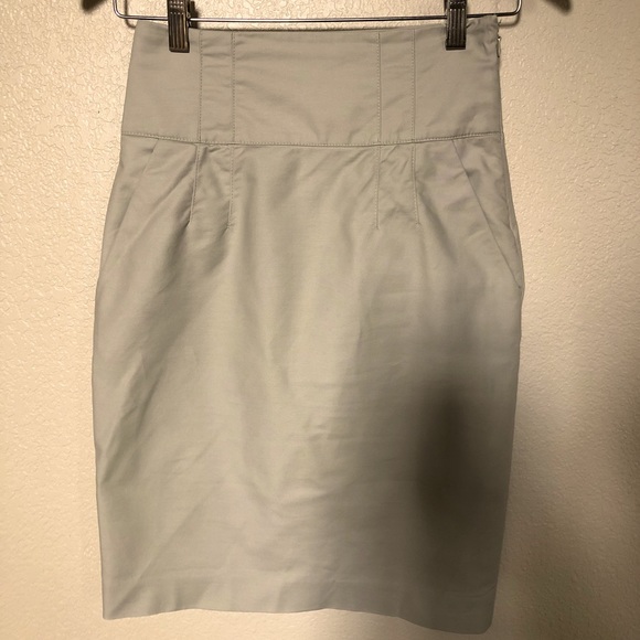 Burberry London Trench Khaki Pencil Skirt - Picture 6 of 10